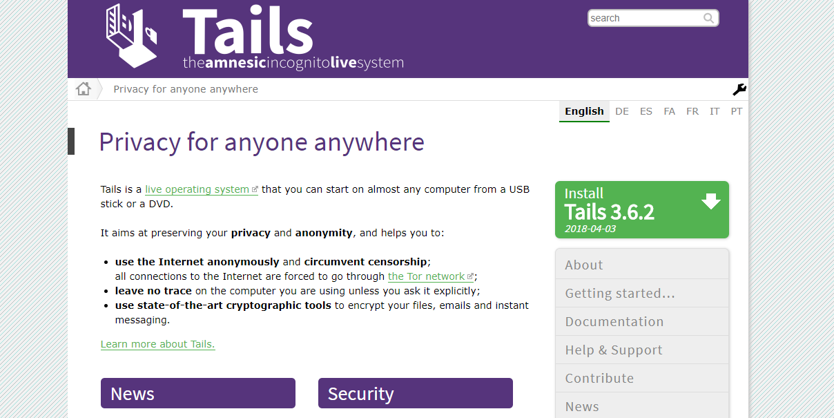 Tails Home Page