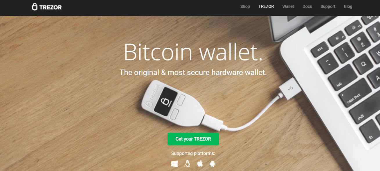 Trezor Home Page