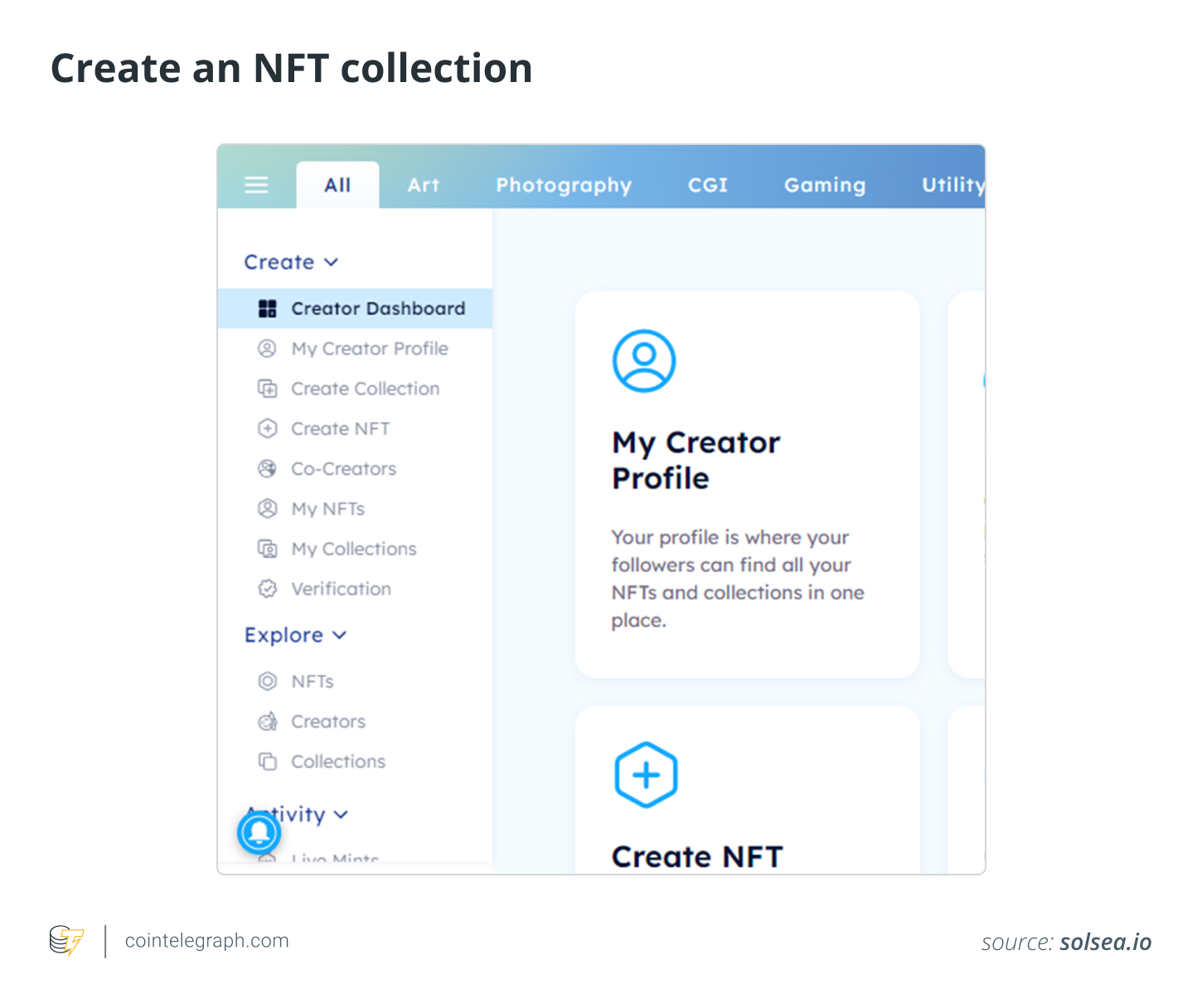 Create an NFT collection